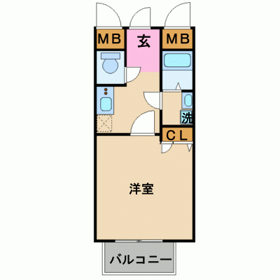 グッドステイ中州川端デリス■【ベーシック・NET対応・オートロック付き・独立洗面台】の物件間取り図