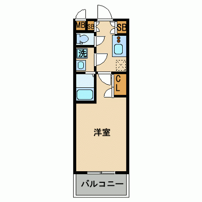 グッドステイ神戸みなと元町海岸通り■【ハイクラス・洗浄機能付便座・浴室乾燥機付・NET対応】の物件間取り図