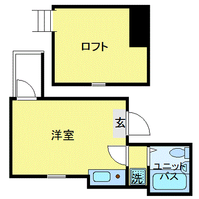 グッドステイ北千住SOUTHレジデンス□『ロフト付・浴室乾燥』【ライト】の物件間取り図