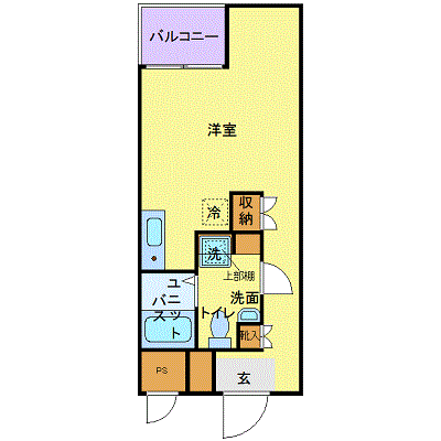 マンスリーリブマックスＪＲ埼京線板橋■【セパレート・独立洗面】≪スタンダードシリーズ≫の間取り図