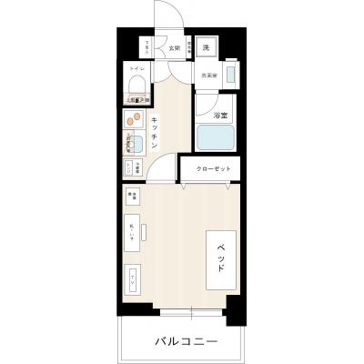 マンスリーステージ赤羽２【光回線インターネット（WIFI対応）無料！管理費無料！！駅徒歩5分】の間取り図