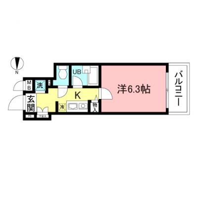 東都マンスリー　菱和パレス早稲田参番館の物件間取り図