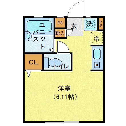 マンスリーリブマックス要町NORTHステイ■【セパレート】≪スマートシリーズ≫の物件間取り図