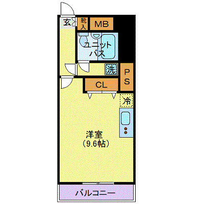 グッドステイ仙台・五橋EAST※『30平米』【ライト】の物件間取り図