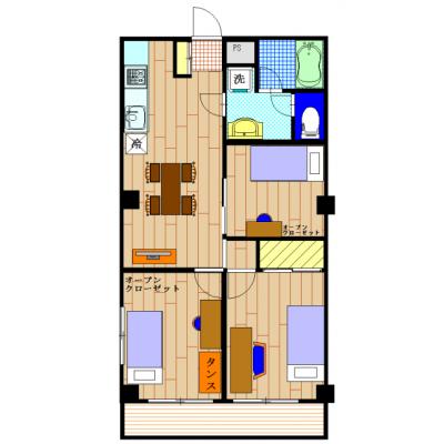 ✨եѤ3LDK✨ۤ²͵👨‍👩‍👧‍👦ߥΥץ饶401漼󥰥٥å3🛏️ǥդ̵WIFIžؾ🚲ʪּ