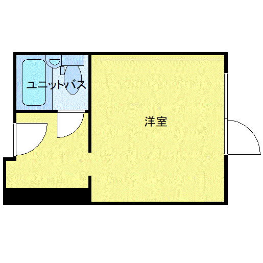 ≪ホテルタイプ≫マンスリーリブマックス千葉美浜『ペット可』【ツインルーム】の物件間取り図