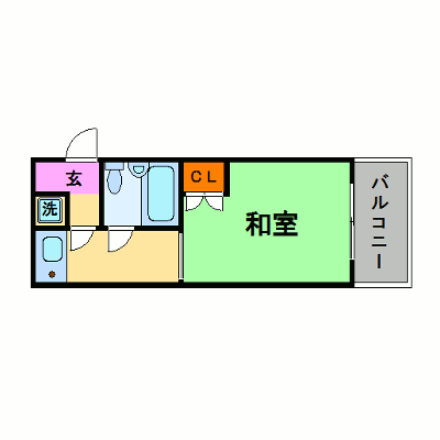 ≪ホテルタイプ≫マンスリーリブマックス新大阪サウス■『禁煙・和室・ペット可』【Wi-Fi無料♪・駅3分・空気清浄機・洗浄機能付便座】の物件間取り図