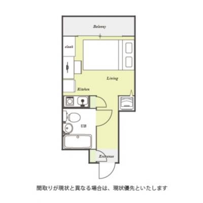 ユニオンマンスリー三鷹２　503　1R・セミダブル☆三鷹駅　徒歩4分の物件間取り図