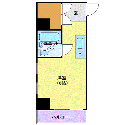 グッドステイ府中ホワイト■『駅徒歩3分』【ライト】の物件間取り図