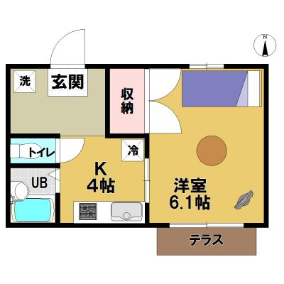 トータスマンスリー練馬高野台☆駅近！バス・トイレ別！Wi-Fi無料！の物件間取り図