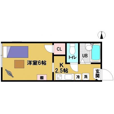 トータスマンスリー氷川台☆バス・トイレ別！Wi-Fi無料！の物件間取り図