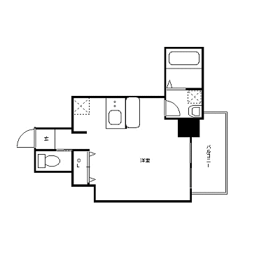 マンスリーリブマックス広島八丁堀AMAKO■3rd『ツインベッド』【NET対応・洗浄機能付便座・浴室乾燥機】≪エクセレントシリーズ≫の物件間取り図