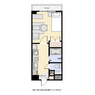 ユニオンマンスリー大宮１　1104　1K・シングル・くつろぎstyle☆宅配BOX完備の物件間取り図