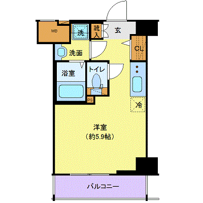 グッドステイ横浜保土ヶ谷WEST※『独立洗面・浴室乾燥付』【ハイクラス】の物件間取り図