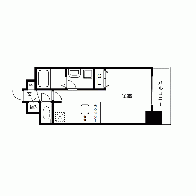 グッドステイ広島八丁堀AMAKO■4th『禁煙』【ハイクラス・NET対応・洗浄機能付便座】【D】の物件間取り図