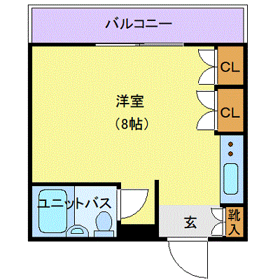 グッドステイ福島駅EAST☆『1名入居限定』【ライト】の物件間取り図