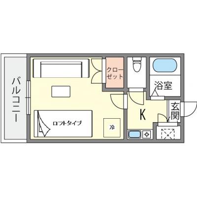 ▲▽ロフトベッド▲▽　フォレストテラス博多駅東　▲▽お部屋広々▲▽の物件間取り図