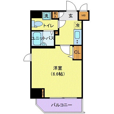 マンスリーリブマックス森下プレスタイルⅡ■【浴室乾燥付】≪スタンダードシリーズ≫の物件間取り図