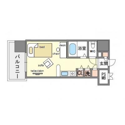 モントーレ天神　Ｂ10　　の物件間取り図