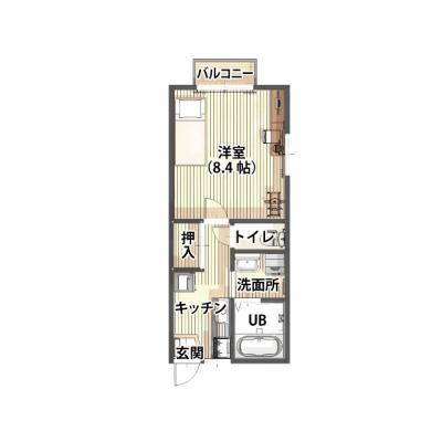【駐車場無料】レントライフマンスリー南松本駅東の物件間取り図