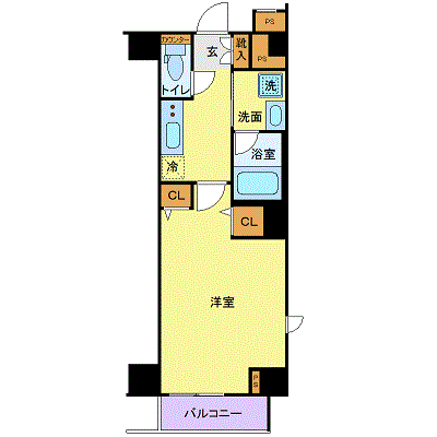 マンスリーリブマックス木場ステーションガーデン■『29平米・駅3分』【独立洗面・浴室乾燥付】≪エクセレントシリーズ≫の間取り図