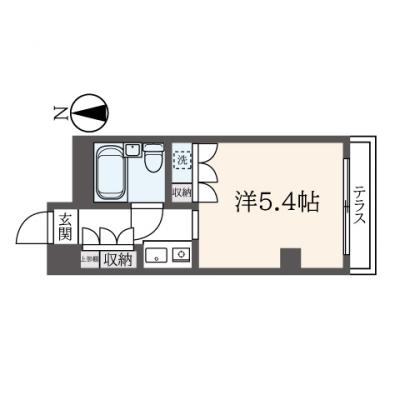 インターネット無料！Wi-Fi対応！東都マンスリーキューブ浜田山の物件間取り図