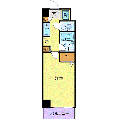 グッドステイ国分寺プレイス△『駅徒歩5分・22平米』【ベーシック】の物件間取り図