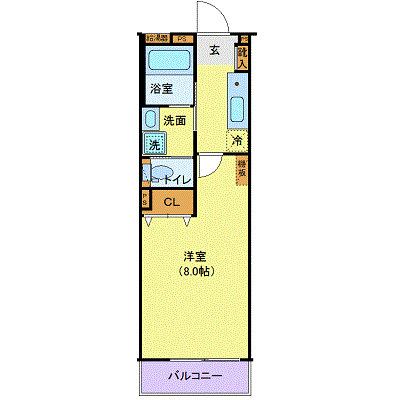 マンスリーリブマックス北仙台あけぼの町ステイ△『24平米・駐車場有』≪スタンダードシリーズ≫の物件間取り図