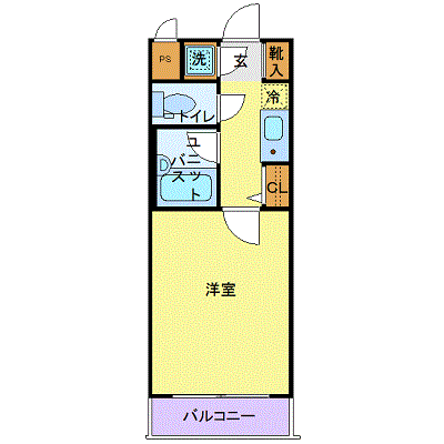マンスリーリブマックス品川旗の台ステーションフロント■『駅徒歩3分』≪スタンダードシリーズ≫の物件間取り図