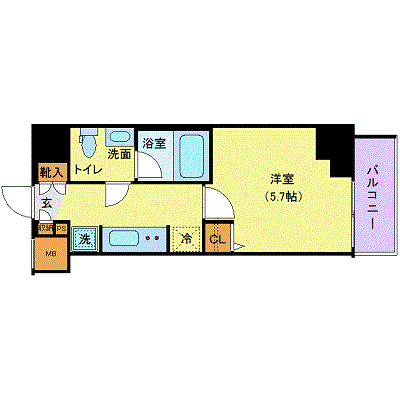 グッドステイ北千住NORTH・荒川リバーサイド※【ハイクラス】の物件間取り図