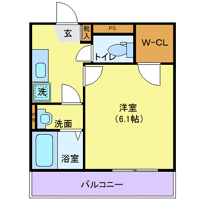 グッドステイ仙台北四番丁ヴィレッタ◎『駅5分・駐車場有』【ハイクラス】の物件間取り図