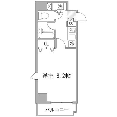 ◇アットイン東新宿2　『アットイン公式WEBサイトなら空室状況を検索｜かんたん予約🔍＜24時間受付中！＞』の間取り図