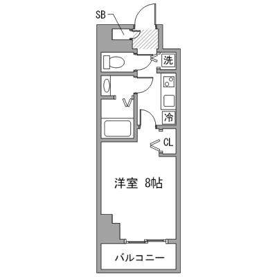 ◆アットイン銀座1-1　『アットイン公式WEBサイトなら空室状況を検索｜かんたん予約🔍＜24時間受付中！＞』の物件間取り図