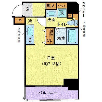 マンスリーリブマックス品川荏原中延NORTH※【独立洗面・浴室乾燥付】≪エクセレントシリーズ≫の物件間取り図