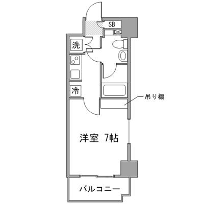 ◇アットイン横浜16　『アットイン公式WEBサイトなら空室状況を検索｜かんたん予約🔍＜24時間受付中！＞』の物件間取り図