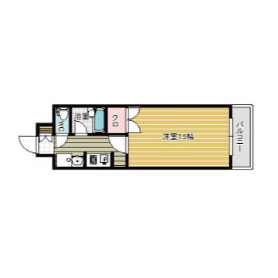 ★☆3月下旬から博多お得割★☆博多座・博多駅にアクセス良好の人気物件！ドリームステイ　フェルト博多Ⅵの間取り図