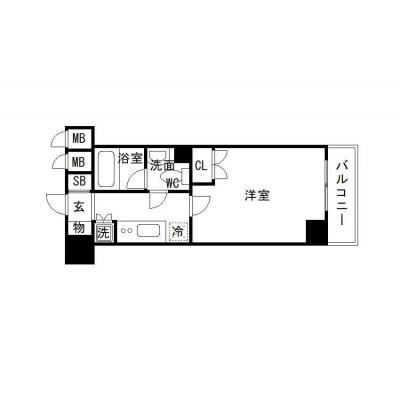 OneLife麹町スタジオ【★独立洗面台,2口コンロ,浴室乾燥機,★国立劇場至近！】の物件間取り図