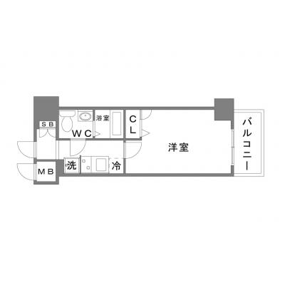 OneLife新宿ベール【▼▼国立国際医療研究センター病院まで徒歩圏内！】の間取り図