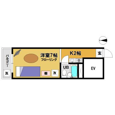 トータスマンスリー中村橋Ａ☆駅近！Wi-Fi無料！の物件間取り図