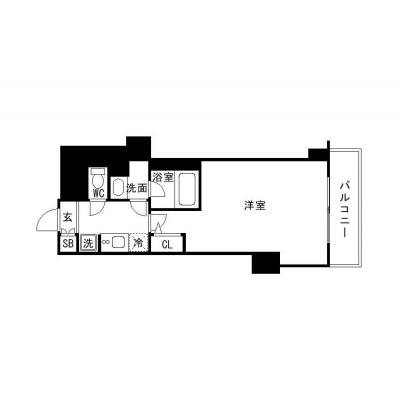 OneLife門前仲町メイン2nd【▼東京駅まで好アクセス！▼独立洗面台】の物件間取り図
