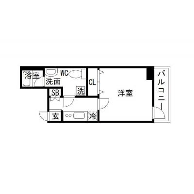 OneLife錦糸町エーステージ【▼アルカウエスト至近！□独立洗面台,浴室乾燥機】の物件間取り図