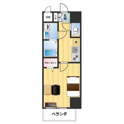 【🐾ペット可🐶🐱】ＴＮＳ西新宿１　〈✨ダブルベット✨〉《３月下旬以降空室あり》の間取り図