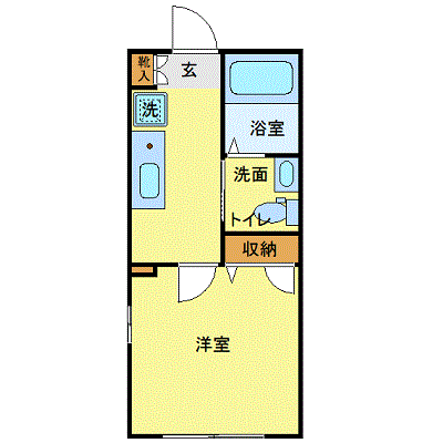 マンスリーリブマックス群馬高崎NORTH◆※【独立洗面】≪スタンダードシリーズ≫の物件間取り図