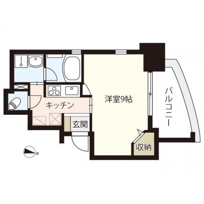 エールマンスリー広島駅（2-1)　【★無料WI-FI標準装備（無制限）★　広島駅徒歩圏内　築浅物件　角部屋　乾燥機能付洗濯機】の物件間取り図