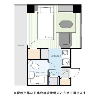 ●2025年6月4日から入居可●ユニオンマンスリー三ノ輪１　201　1R・シングル・くつろぎstyle☆駅徒歩8分。東京メトロ日比谷線利用で、上野・秋葉原・銀座まで直通の物件間取り図