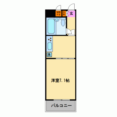 グッドステイ広島稲荷町パーク■【ライト・NET対応・３口ガスコンロ】の物件間取り図