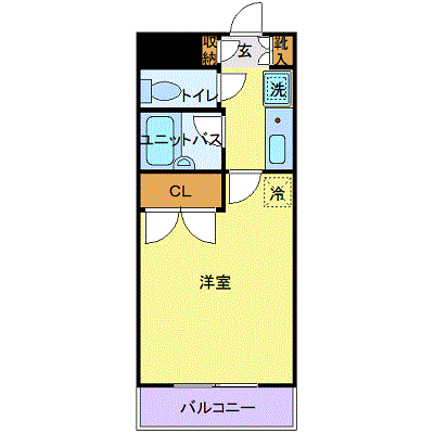 グッドステイ新潟駅南ラルジュ『1名入居限定・駅徒歩5分・セパレート』【ベーシック】の物件間取り図