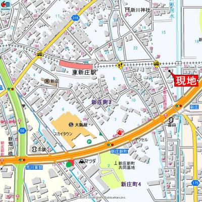 アパマートマンスリー富山市　東新庄駅　2LDK(401)の物件地図