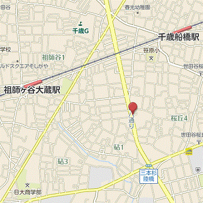 グッドステイ小田急線千歳船橋・桜丘スカイガーデン■『25平米』【デラックス】の物件地図