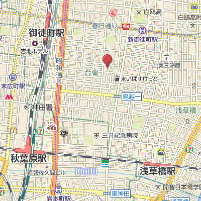 グッドステイ秋葉原NORTHスカイガーデン■『1LDK・41平米・ローテーブル・ソファ・シモンズベッド・ツイン』【エグゼクティブ】の物件地図